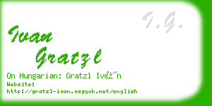 ivan gratzl business card